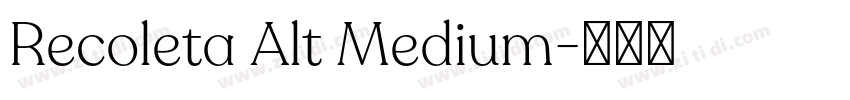 Recoleta Alt Medium字体转换 Recoleta Alt Medium字体转换